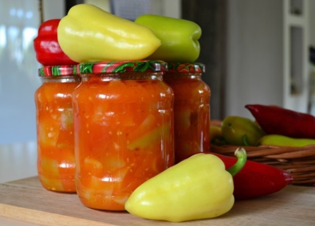 перец в томатном соке на зиму рецепты