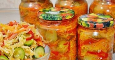 Осенний салат из капусты