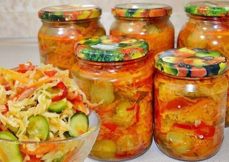 капустный салат на зиму осенний