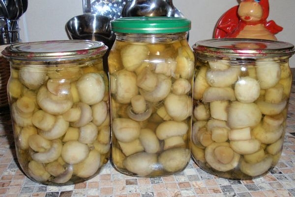 как мариновать шампиньоны на зиму в банках