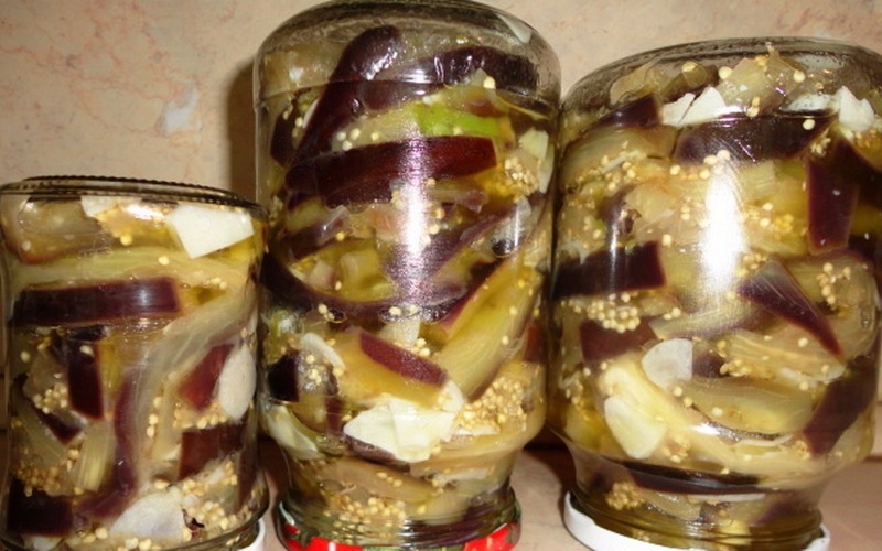 соленые баклажаны с чесноком на зиму